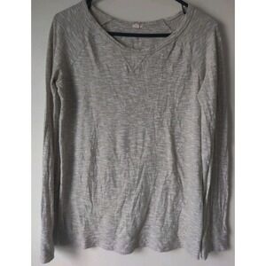 J. Crew Women's Lightweight Sweater Tan/Gray Round‎ Neck Wool Blend Size XS